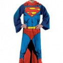 Superman Comfy Throw Blanket With Sleeves